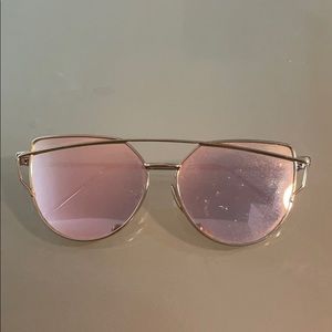 Rose gold sunglasses
